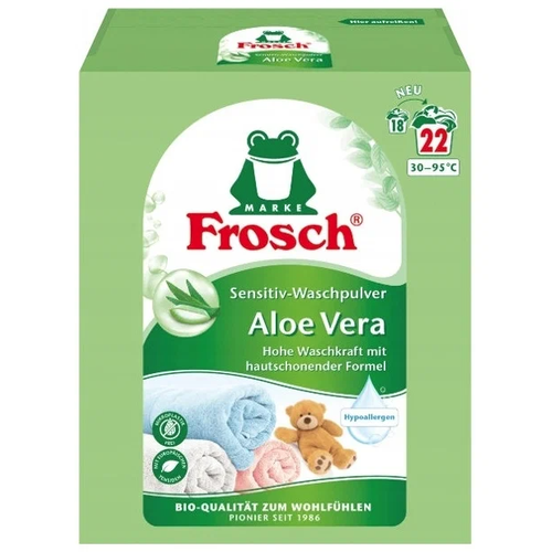 Frosch Sensitiv Aloe Vera Концентрированный стиральный порошок для цветного белья Алоэ Вера 1.45 кг на 22 стирки