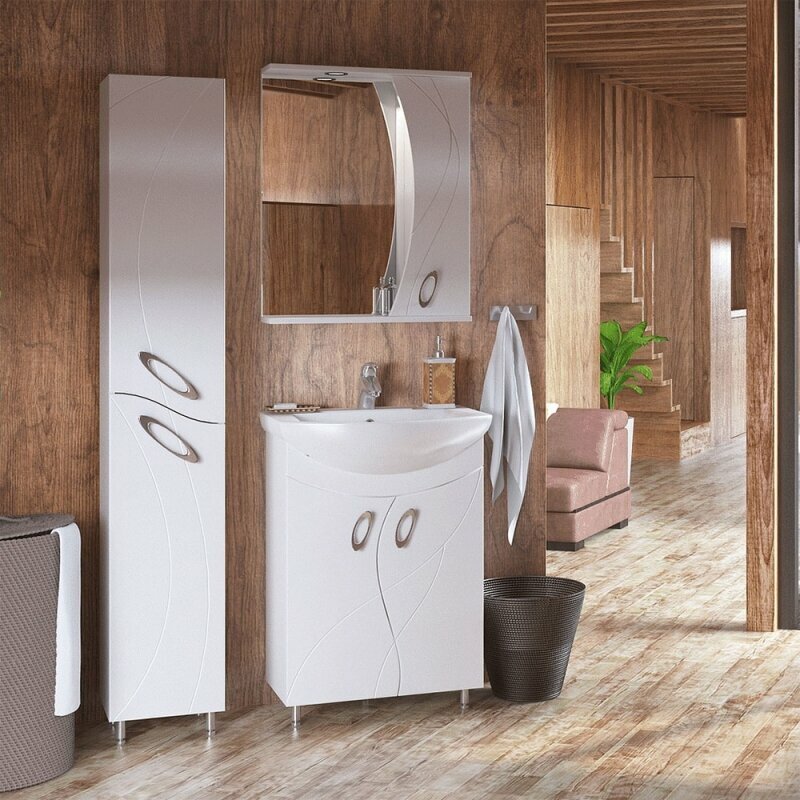 фото Шкаф пенал Corozo Наина 30 SD-00000339 Белый