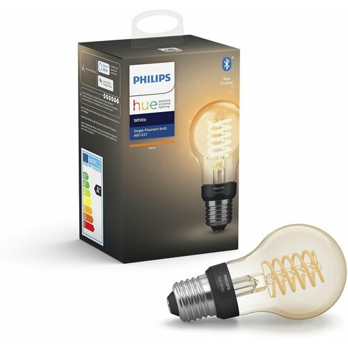 Умная лампа Philips Hue Filament White Bluetooth E27 9Вт 2100К A60 (929003051401)