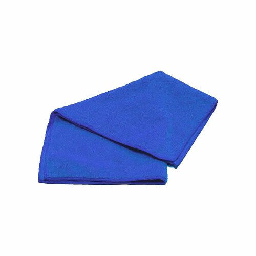 Мягкая салфетка из микрофибры для уборки и автомобиля синяя, плотность 250 г./м2. размер 35 * 40 см.