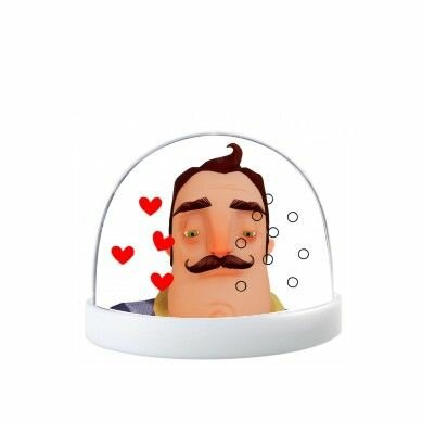 Водяной шар Привет Сосед/ Hello Neighbor №4, Блестки-сердечки