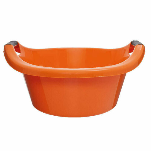Таз пластмассовый круглый с ручками 30 л оранжевый 1849₽