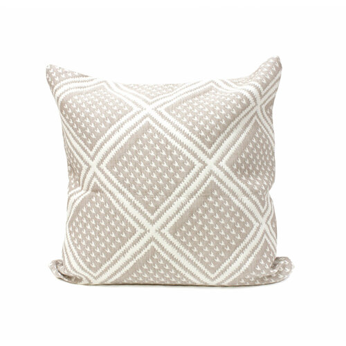 Декоративная жаккардовая наволочка на молнии 40х40 см BJ-067 A Elintale кремовый-бежевый Наволочка 40x40 870₽