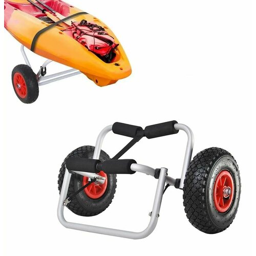 фото Тележка для перевозки байдарок, лодок, досок для серфинга, sup складная, портативная до 80 кг metso