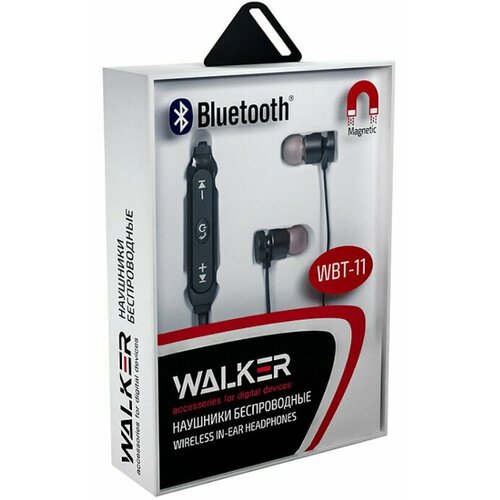 Bluetooth-наушники Walker WBT-11 черные 1290₽