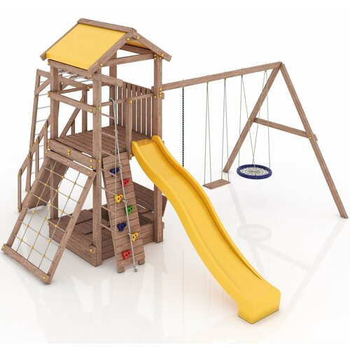 Моя горка Детская игровая площадка Барселона с тентовой крышей 111400₽