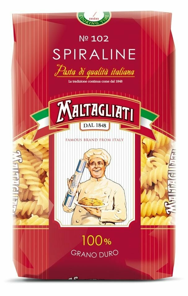 Макароны Maltagliati Spiraline 450г х2шт