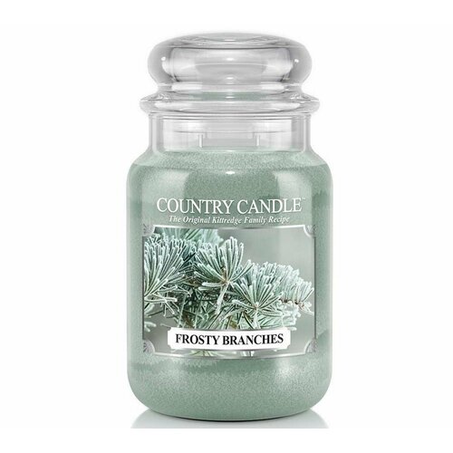 Country Candle/ Свеча большая Заснеженные ветви / Frosty Branches 652гр.110-150 часов