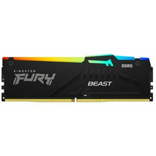 Память оперативная KIN-KF552C40BBAK2-32 Kingston 32GB 5200MT/s DDR5 CL40 DIMM (Kit of 2) FURY Beast RGB 0