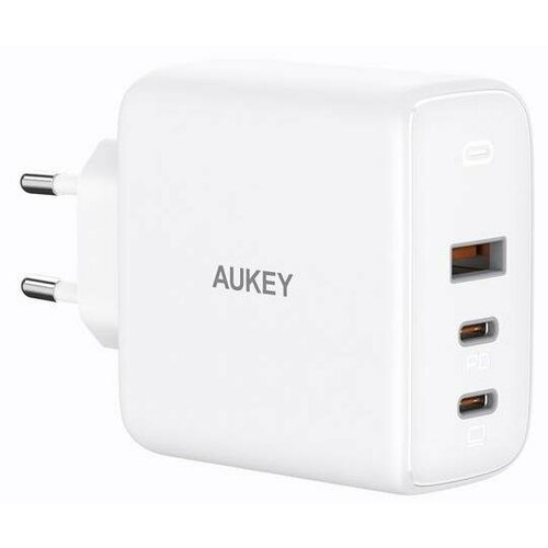 Зарядное устройство Aukey Omnia 90W 3-Port with GaN Fast Technology & PD 3.0 USB-C White адаптер питания apple usb c 30вт my1w2zm a