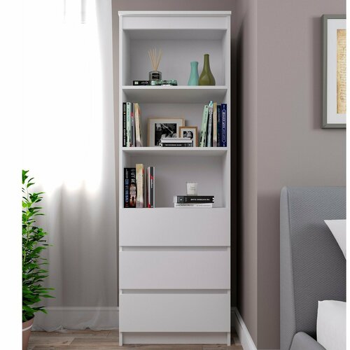 Стеллаж Белый матовый Мори, 604х354х1800,