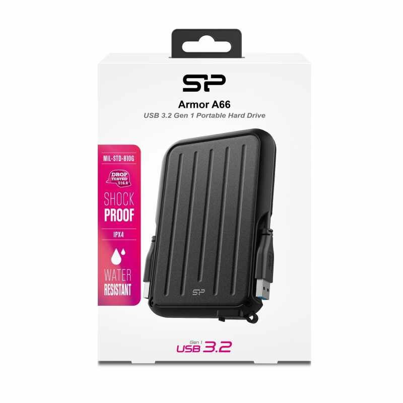 Внешний жесткий диск 2Tb Silicon Power Armor A66 SP020TBPHD66SS3K черный USB 3.0 - фото №10