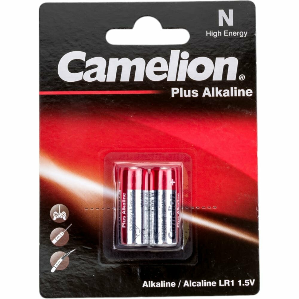 Батарейка Camelion LR1 Plus Alkaline 1.5V LR1-BP2 (2 штуки)