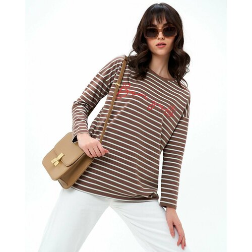 фото Лонгслив sahar, размер 54-56, белый, красный