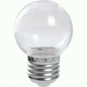 Светодиодная LED лампа Feron Лампа св/д шар G45 E27 1W(80Lm) 2700K прозрача. 70x45 д/гирлянды Белт Лайт LB-37 38119