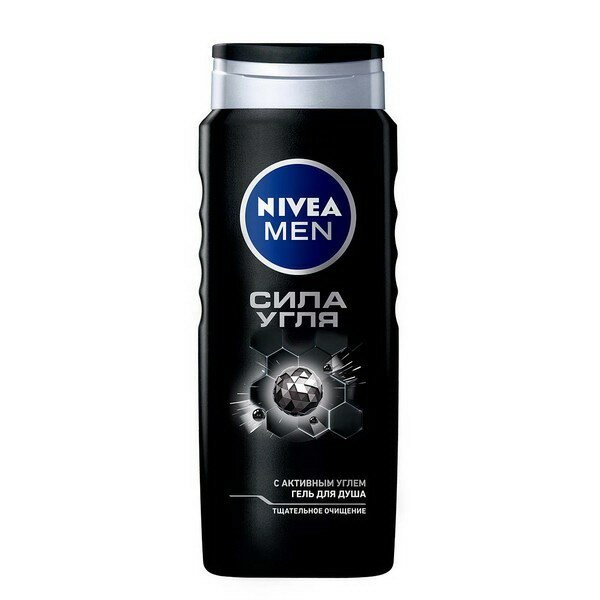 Гель для душа NIVEA MEN Сила угля 500мл