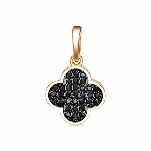 фото Подвеска, красное золото, 585 проба, фианит иллада