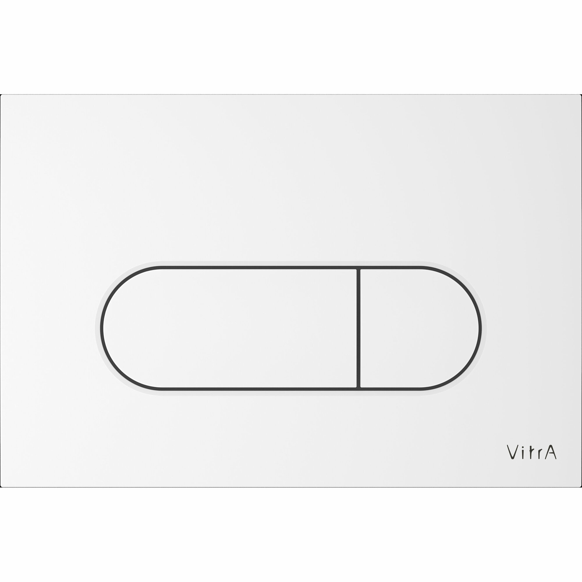 фото Клавиша смыва двойная VITRA Root Round пластик, цвет белый 740-2200