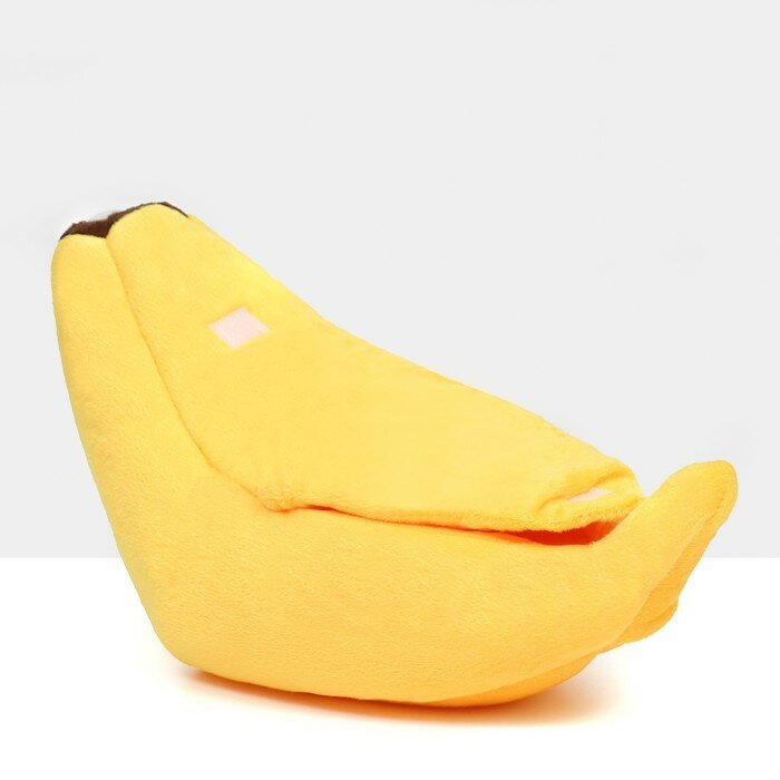 Лежанка-домик для животных "Банан", 40 х 15 х 10 см, жёлтый - фотография № 1