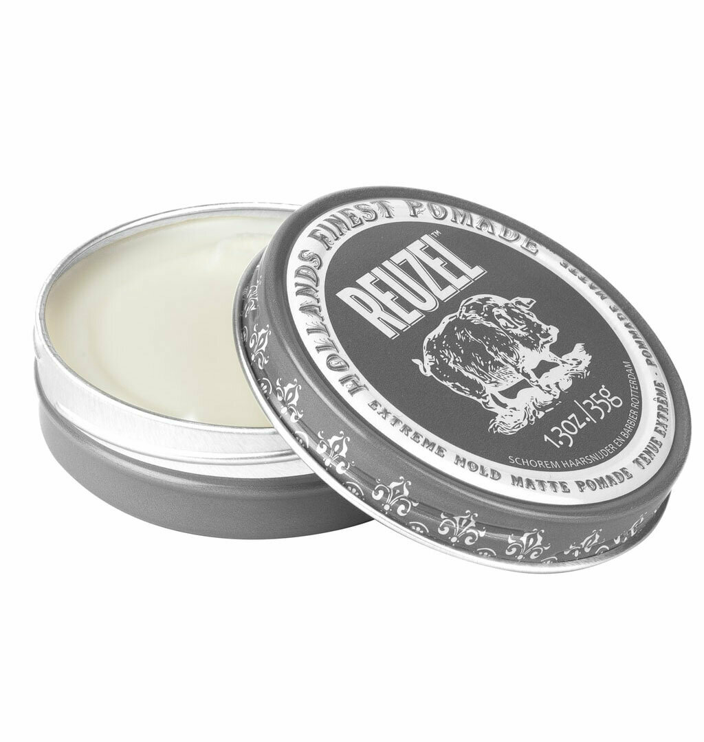 Помада экстрасильной фиксации для укладки мужских волос Extreme Hold Matte Pomade Piglet, 35 г REUZEL - фото №14