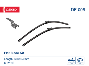 Комплект бескаркасных щеток стеклоочистителя 640мм 560мм Denso DF-096