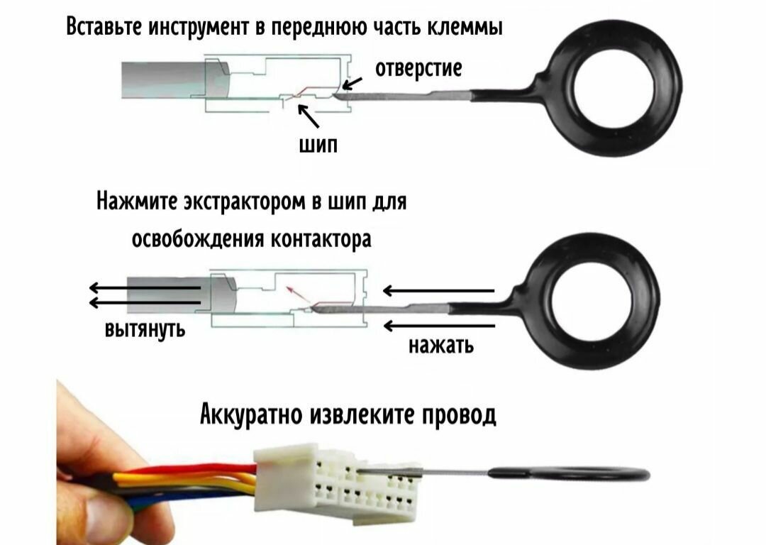 Набор экстракторов для распиновки разъемов-контактов и чехол — фото 1
