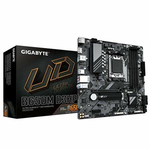 Материнская плата Gigabyte B650M D3HP AX AM5 AMD B650 Micro ATX 17365₽