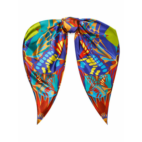 фото Платок eleganzza,120х120 см, синий