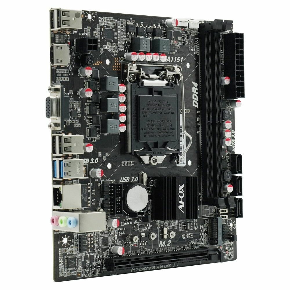 Материнская плата Afox IH110D4-MA5-V2 (LGA1151, mATX)