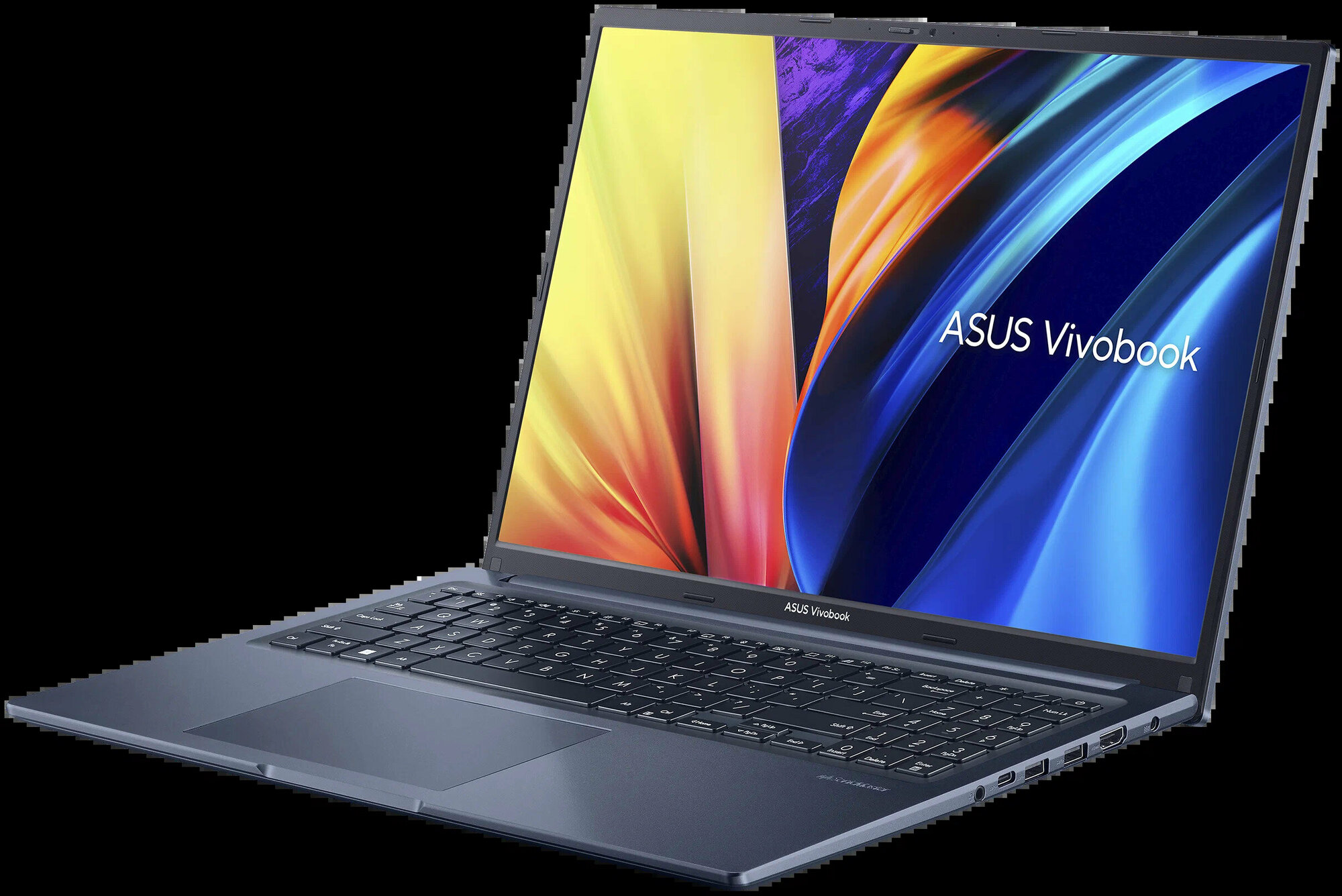 16" Ноутбук ASUS Vivobook 16X M1603QA-MB219 1920x1200, AMD Ryzen 7 5800H, RAM 16 ГБ, DDR4, SSD 1000 ГБ, AMD Radeon Graphics, Windows 11 pro, синий