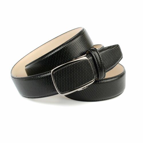 фото Ремень anthoni crown, размер 115, черный