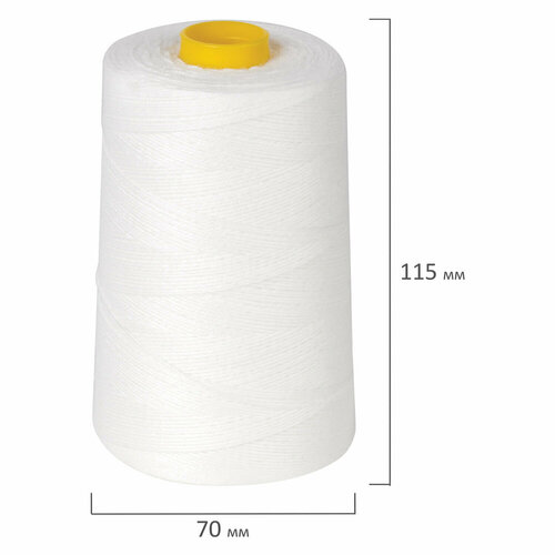 Нить лавсановая для прошивки документов белая диаметр 2 мм длина 250 м ЛШ 640 BRAUBERG 604988 3 шт 1429₽