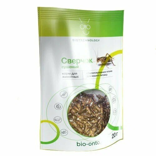 ONTO Biotechnology Сушеный сверчок 20г - фото №5