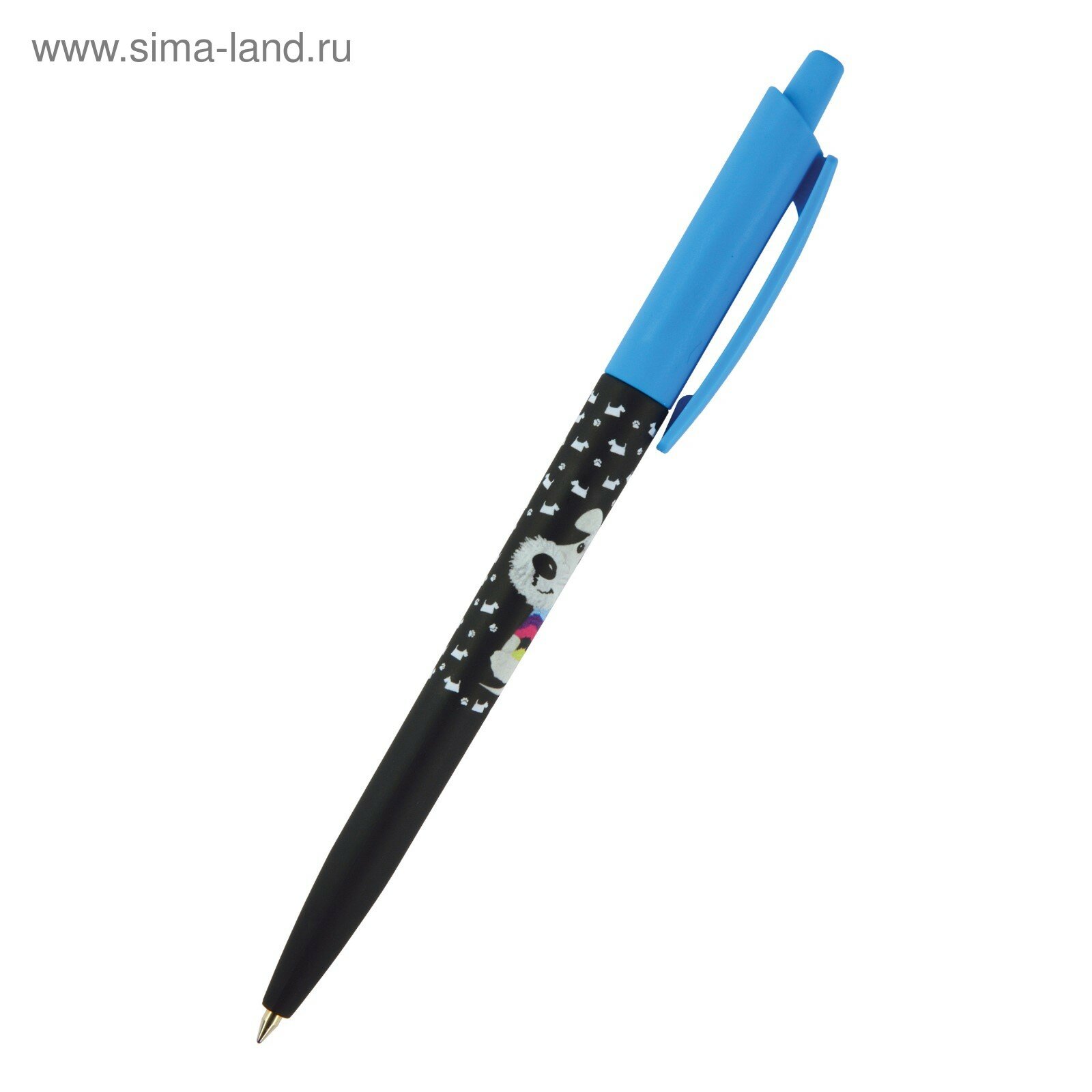 Ручка шариковая автоматическая "HappyClick. Щеночек" (0,5 мм, синяя) (20-0241/13) Bruno Visconti - фото №2