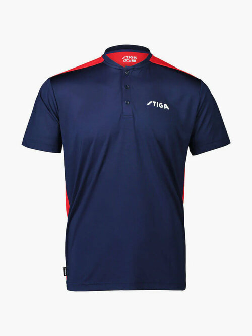 Футболка STIGA Shirt Club Navy/Red, размер M, синий