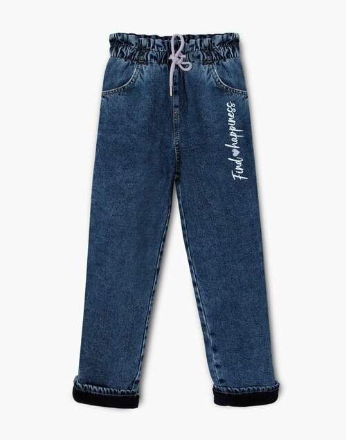 Джинсы Gloria Jeans, размер 7-8л/128 (32), голубой