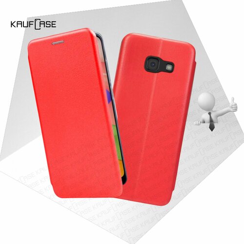Чехол книжка KaufCase для телефона Samsung A5 2017 (A520) (5.2), красный. Трансфомер чехол книжка kaufcase для телефона samsung a5 2016 a510 5 2 красный трансфомер