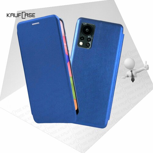 Чехол книжка KaufCase для телефона Infinix Hot 11s NFC (X6812B) (6.78), синий. Трансфомер чехол книжка kaufcase для телефона infinix hot 12 pro x668c 6 6 синий трансфомер