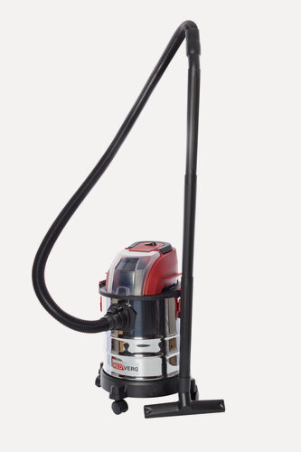 Изображение товара Пылесос аккумуляторный строительный REDVERG RD-VC18/U, сухая и влажная уборка, 400 Вт, 20 л, красный