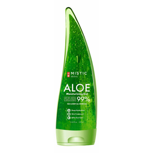 MISTIC ALOE Moisturizing Gel 99% Увлажняющий гель с экстрактом Алоэ Вера 250мл tony moly интенсивный увлажняющий гель алоэ вера aloe 99% chok chok soothing gel 250 мл