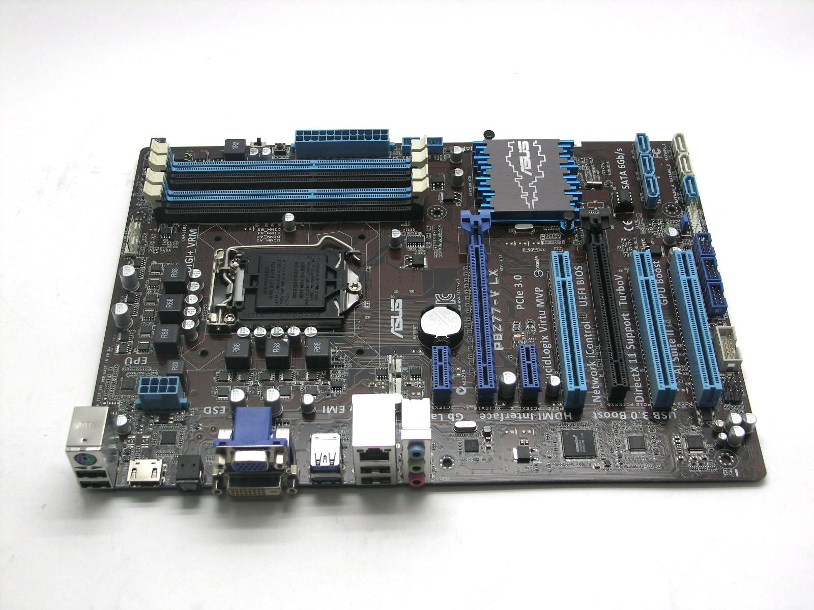 Материнская плата S-1155 ASUS P8Z77-V LX 4xDDR3/PCI-E/GbLAN/Sb/VGA/DVI/HDMI/USB3.0/ATX