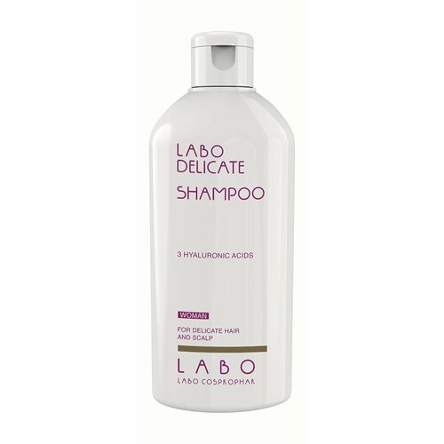 Ухаживающий шампунь для чувствительной кожи головы Labo Cosprophar Delicate Shampoo 3 Hyaluronic Acids Woman