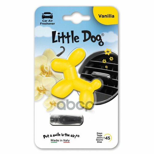 Ароматизатор На Дефлектор Little Dog Vanilla (Ваниль) Little Dog Ed0101 Little Dog арт. ED0101