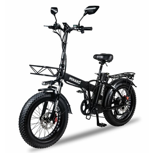 Электровелосипед Minako F10 Pro гидравлика. Черный