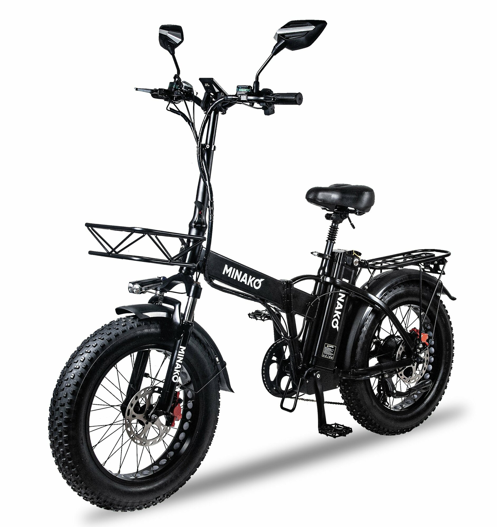 Электровелосипед Minako F10 Pro гидравлика. Черный