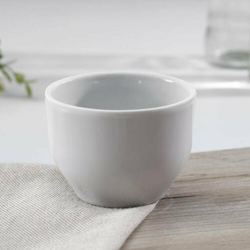 Солонка фарфоровая Юбилейная 100 мл d7 см цвет белый комплект из 10 шт 1640₽