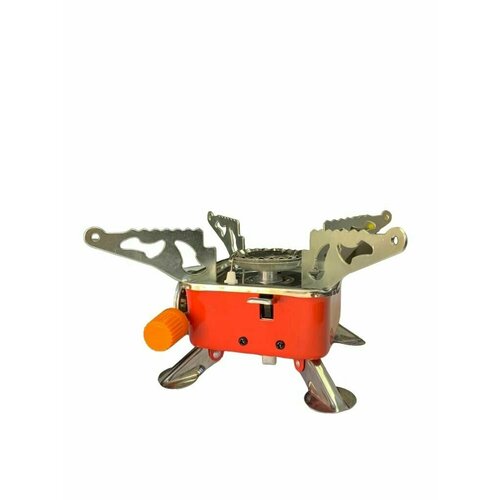 Газовая плита К-202 портативная туристическая походная с чехлом. Плитка трансформер со складными элементами конфортки