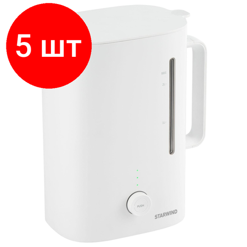 Комплект 5 штук Увлажнитель воздуха Starwind SHC1211 30Вт ультразвуковой белый 2044400₽