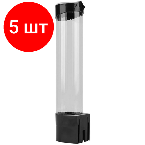 Комплект 5 штук Держатель для стаканов черный 9067₽