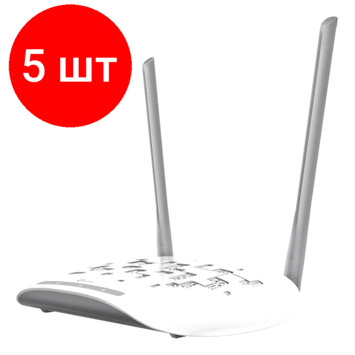 Комплект 5 штук, Точка доступа TP-Link 300Mbps Wireless N Access Point, QCA (TL-WA801N)